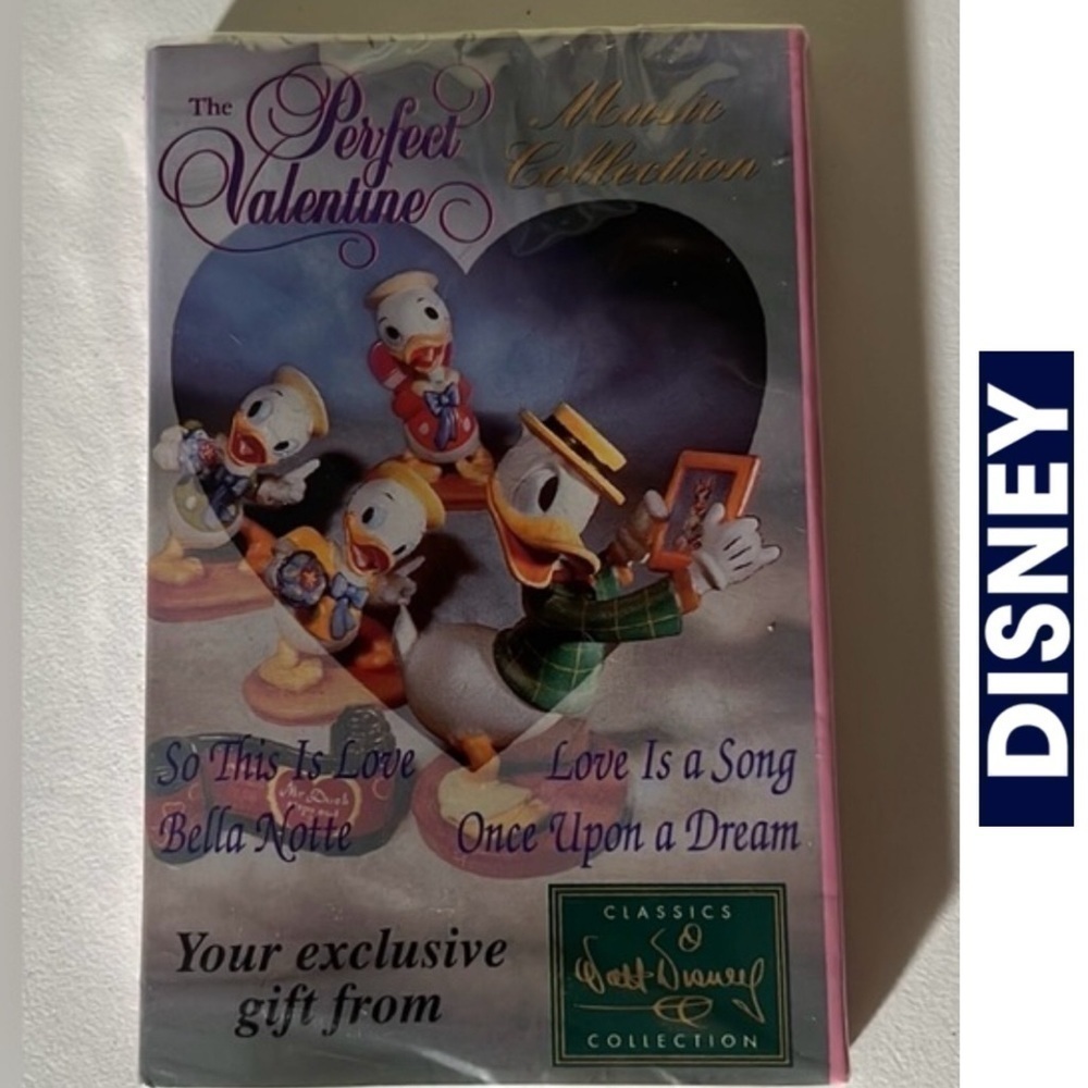 Disney The Perfect‎ Valentine Music Collectors Cassette Still In Wrapper Vintage
